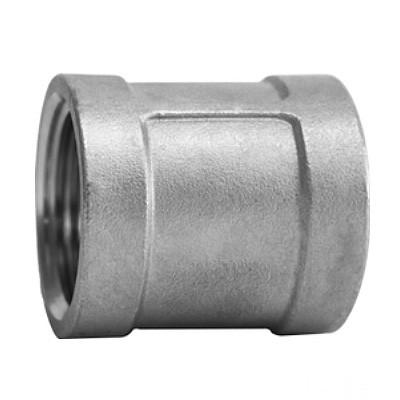1/2 in. NPT Threaded - Banded Coupling - 150# Cast 304 Stainless Steel Pipe Fitting
