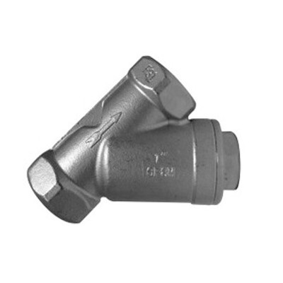1 in. NPT Threaded - 800# CWP/150# WSP - 40 Mesh Screen - 316 Stainless Steel Wye Strainer Valve