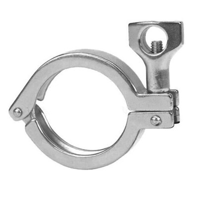 1 in. Pipe Size - Schedule 5S/10S Single Pin (13MHV) 304 Stainless Steel Sanitary Clamp