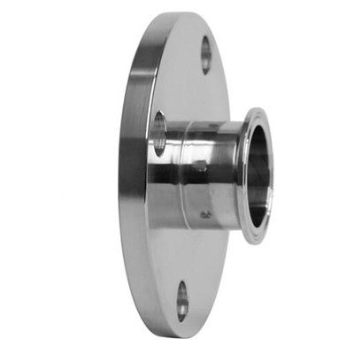 1-1/2in. Tube OD - Flange x Clamp Adapter - Machine Finish (38MP) - 316L Stainless Steel Flange (ANSI)