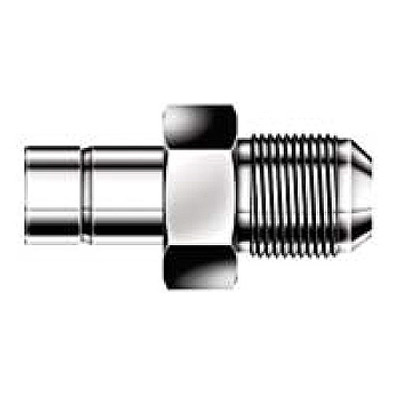 1/2 in. Tube O.D. x 1/2 in. AN Tube Flare - Male AN Adapter - 316 Stainless Steel Compression Tube Fitting