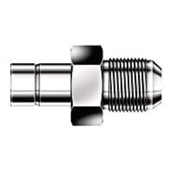 1/2 in. Tube O.D. x 1/2 in. AN Tube Flare - Male AN Adapter - 316 Stainless Steel Compression Tube Fitting
