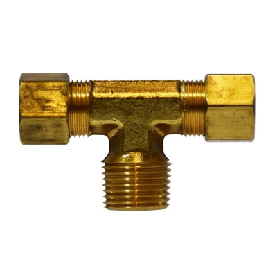 3/8 in. Tube O.D. x 3/8 in. MIP - Male 45 Degree Elbow - AB1953 Lead Free  Brass Compression Fitting (LF 76945)