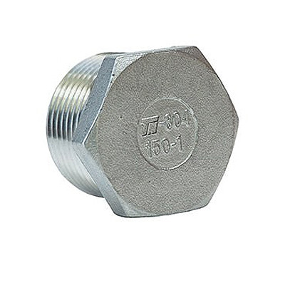 3/4 in. NPT Threaded - Hex Head Plug - 316 Stainless Steel 150# MSS SP-114 Heavy Pattern Pipe Fitting