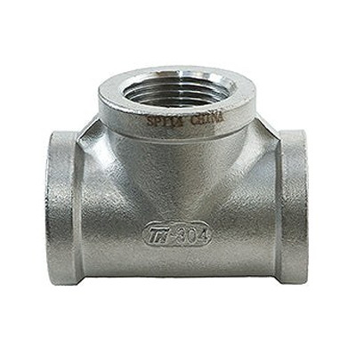 2-1/2 in. NPT Threaded - Tee - 304 Stainless Steel 150# MSS SP-114 Heavy Pattern Pipe Fitting