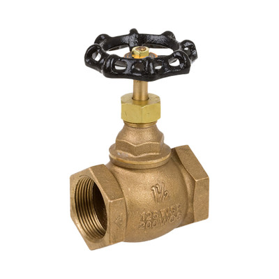 2 in. NPT Threaded - 200 CWP/125 WSP - Bronze Globe Valve - Series 4101