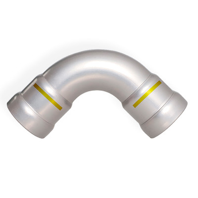 View 2: 1-1/4 in. Press x 1-1/4 in. Press - 90 Degree Elbow (HNBR) - Carbon Steel Press Fitting - Fig. SP790