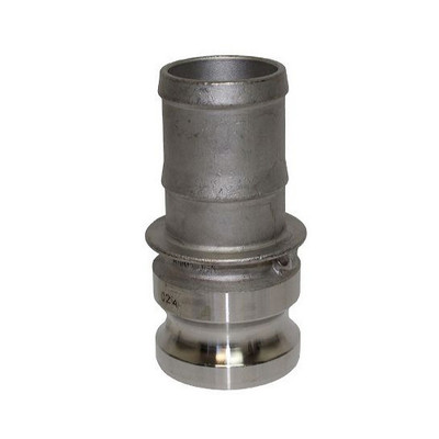3/4 in. Male Adapter x Hose Shank - Type E Adapter - 304 Stainless Steel Camlock