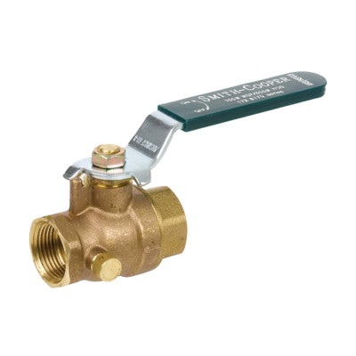 1/2 in. NPT Threaded - 600# WOG Full Port - Lead Free Brass Ball Valve with Drain - NSF/ANSI 372 - Series 8175L