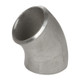 6 in. 45 Degree Elbow - SCH 10 - 316/16L Stainless Steel Butt Weld Pipe Fitting