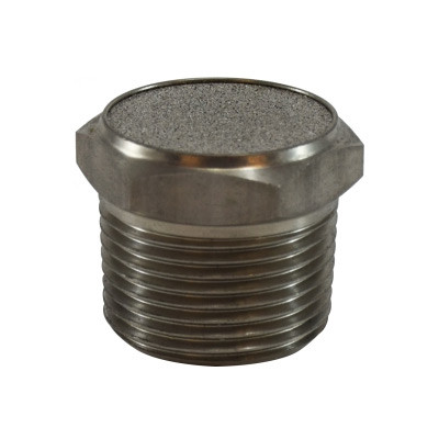 3/8" Stainless Steel Breather Vent, 303 Body, 316 Element, Max