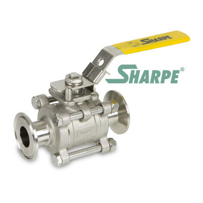 Sharpe Stainless Steel 3" Full Tube Port Sanitary Ball Valve Series N66
