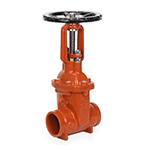 35GW AWWA OS&Y Gate Valve - Grooved UL/FM