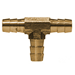 Lead Free Brass Hose Barb Tees