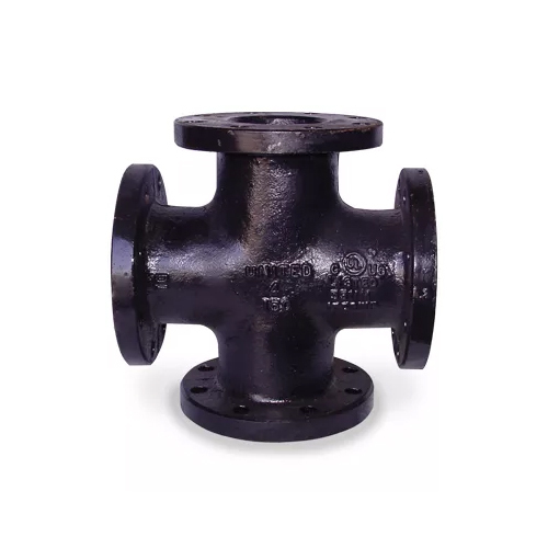 Cross 150 LB Ductile Iron Flanged Pipe Fitting
