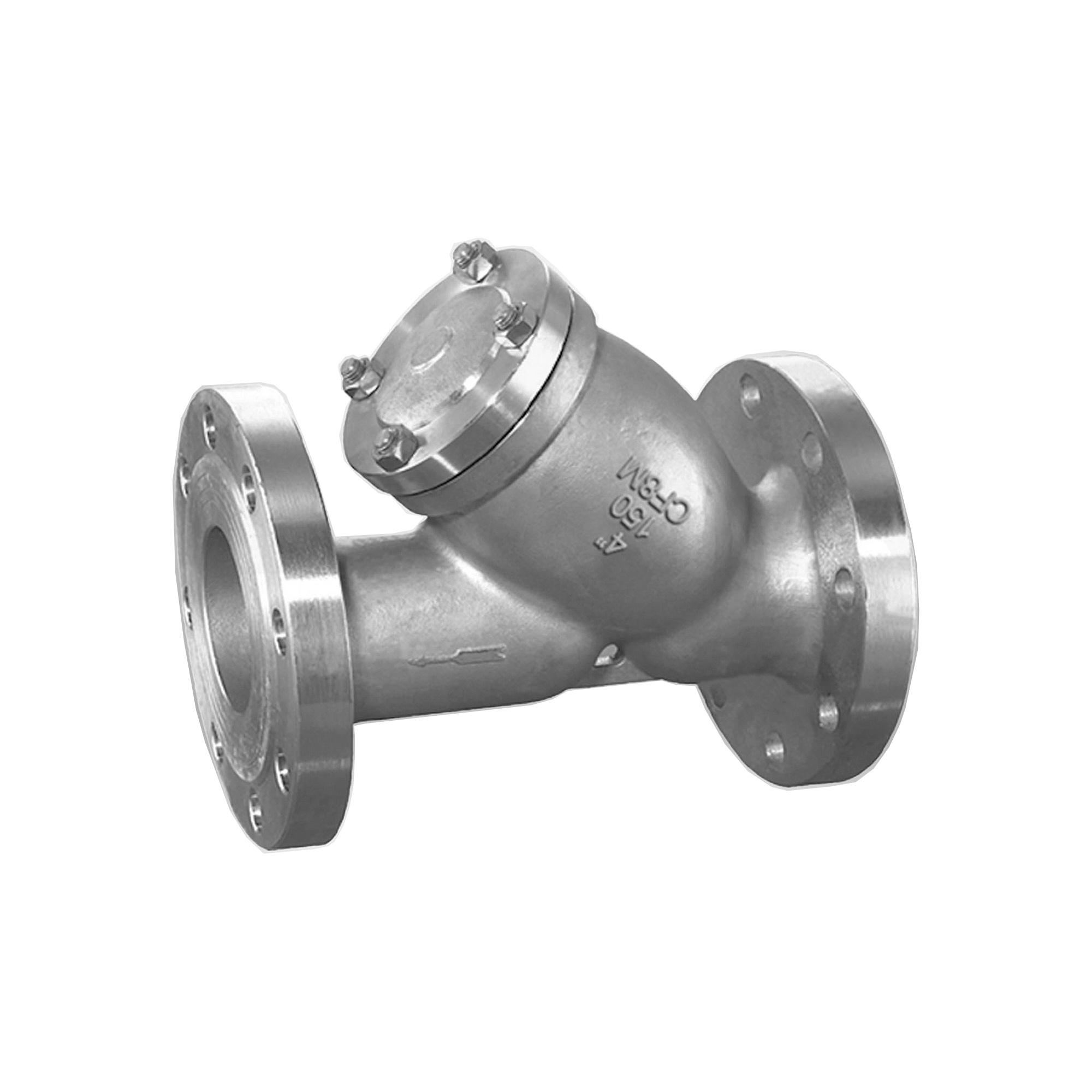 Class 150 Flanged x Flanged End ANSI Raised Face (RF) CF8M Stainless Steel Wye Strainer - ANIX YS41W6F Series