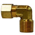 Brass Compression Male 90 Degree Elbows