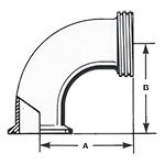 2FMP-15 90 Degree Sweep Elbows (3A)