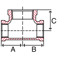 Brass Pipe Fittings Bullhead Tees