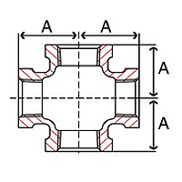 Brass Pipe Fittings Crosses