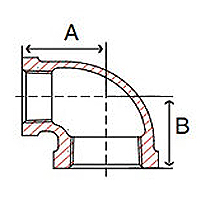 Brass Pipe Fittings 90 Degree Reducing Elbows