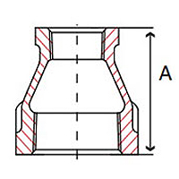 Brass Pipe Fittings Reducing Couplings