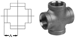 Pipe Fittings Crosses Stainless Steel