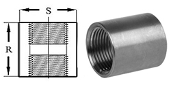 Pipe Fittings Full Couplings Stainless Steel