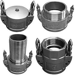 Crimplok Self Locking Cam & Groove Couplings with Automatic Self Locking Arm