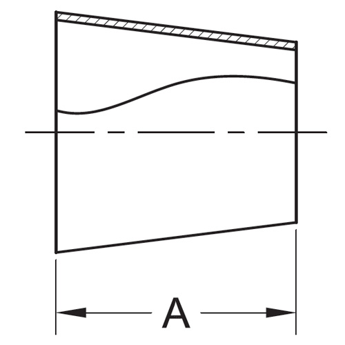 Drawing Unpolished Concentric Weld Reducer (31W) Stainless Steel Tube Butt Weld Fittings