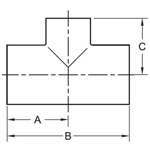 Stainless Steel Sanitary Butt Weld Fittings Polished Short Reducing Short Weld Tees (7RWWW)