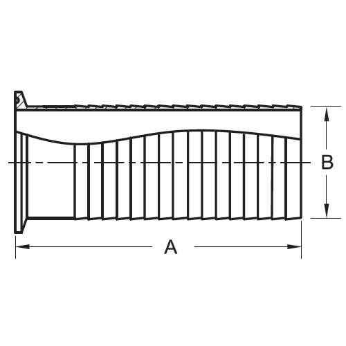 Stainless Steel Brewery Hose Barb Adapters (14MPHRL)