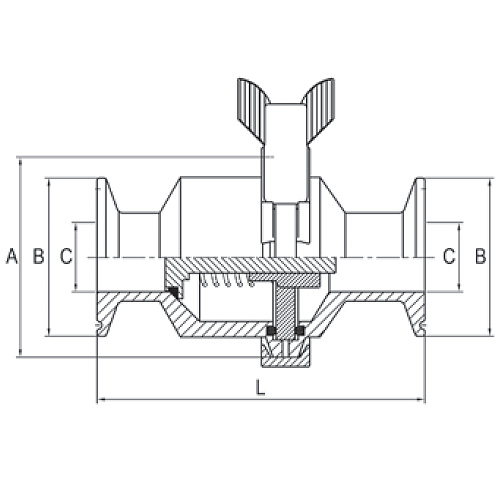 Spring Check Valves Stainless Steel Sanitary Valves (45MP)