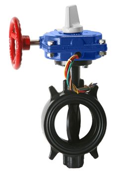 Fire Protection Valves HPW1C Ductile Wafer 300 PSI Butterfly Valve Normally Closed