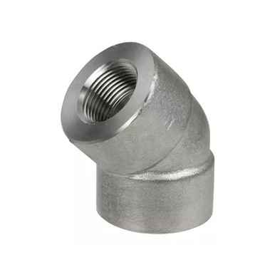 Pipe Fittings - 3000# Forged SS - 45 Degree Elbows (3022-U)