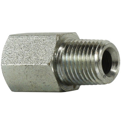 Compression Tube Connector: 9/16-18 Thread, Compression x Straight Thread  O-Ring