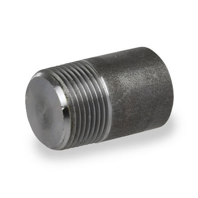 1/2 NPT Round Plug - 3000# Forged Carbon Steel Pipe Fitting