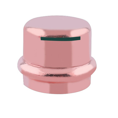 Spring Press Cap SCI Copper Press Fittings - 4 in. Press Cap