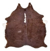 Brown and White Cowhide Leather, Cow Leather Rug