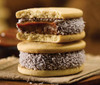 Cachafaz Alfajor Cornstarch Maicena with Grated Coconut and Dulce de Leche (box of 12)