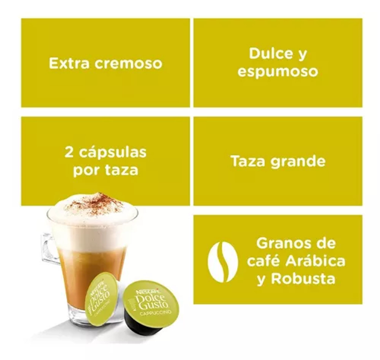 Nescafé Dolce Gusto Espresso Café Tostado Molido En Cápsulas Coffee  Capsules, 6 g / 0.2 oz each (box of 16)