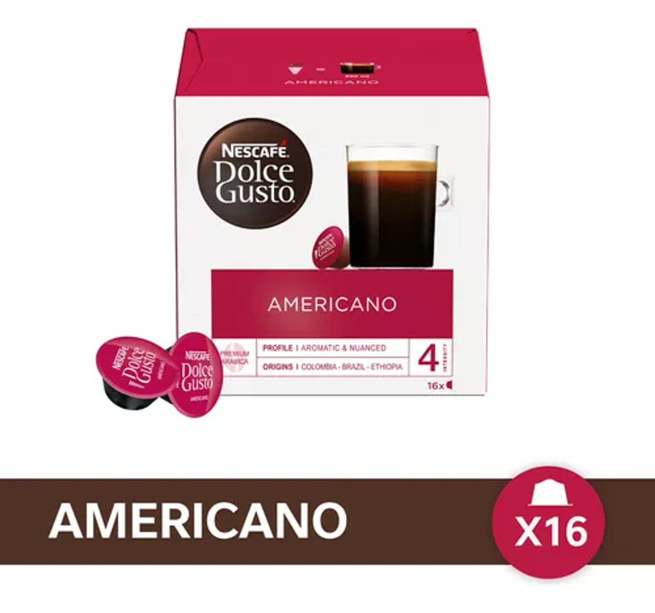 Nescafé Dolce Gusto Espresso Café Tostado Molido En Cápsulas Coffee  Capsules, 6 g / 0.2 oz each (