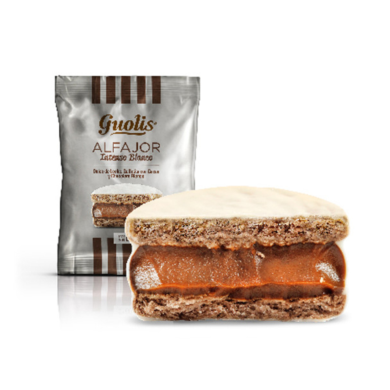 LIMITED EDITION Guaymallen Alfajor Chocolate with Dulce de Leche GOLD  Complete Wholesale Box pack of 6