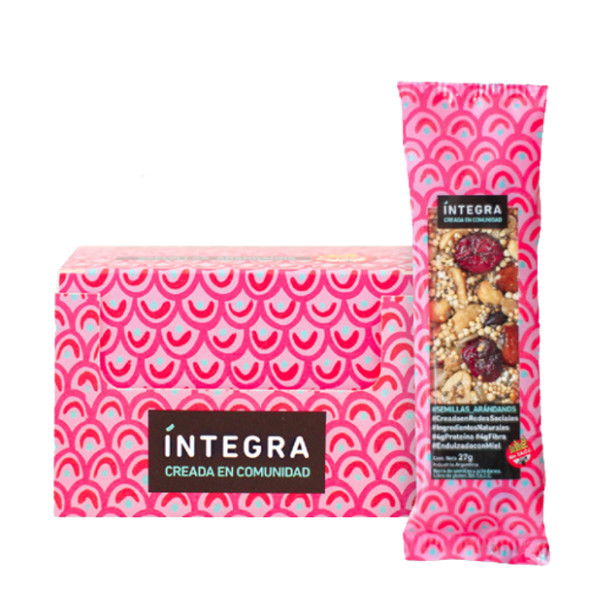 Íntegra Barritas sin TACC Nutritive Bars with Blueberry & Seeds (box of 10 bars)