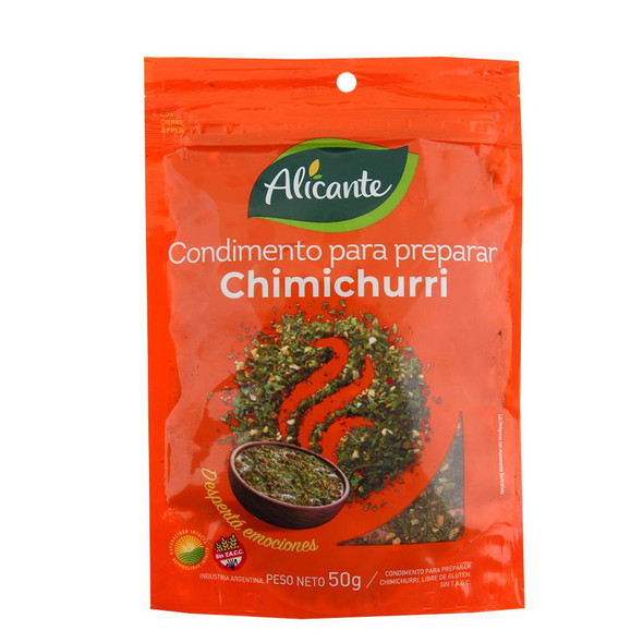 Condimento Para Chimichurri Alicante Sob 50 Grm PACKx3