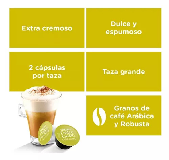 Café latte avena en cápsulas Nescafé Dolce Gusto 12 ud.