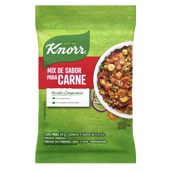 Caldo Para Saborizar Carne Knorr 24g PACK 3