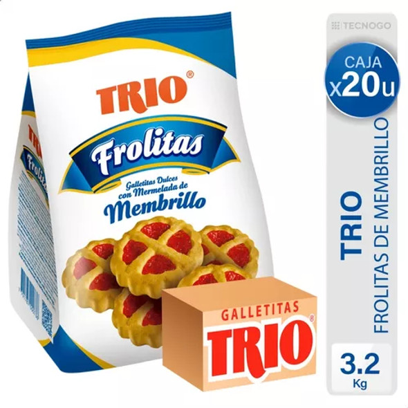 Caja Galletitas Trio Frolitas Membrillo Pack - caja x 12u