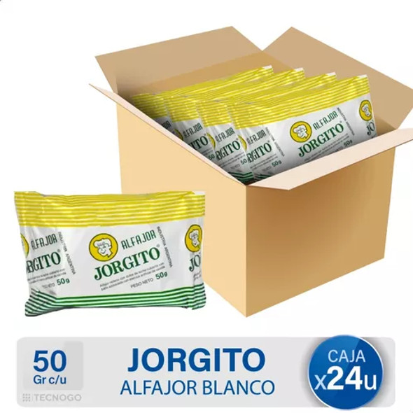 Alfajor Jorgito Blanco X 24 Unidades