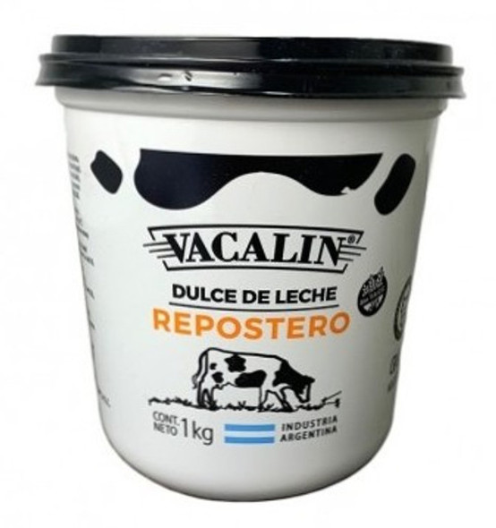 Vacalin Dulce de Leche Reposteria, Confectioner's Thicker Milk Confiture for Bakeries, Cakes and Pastry, 1 kg